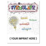 SCS2135 STEMulate Adult Coloring and Large Print Puzzle Book With Custom Imprint